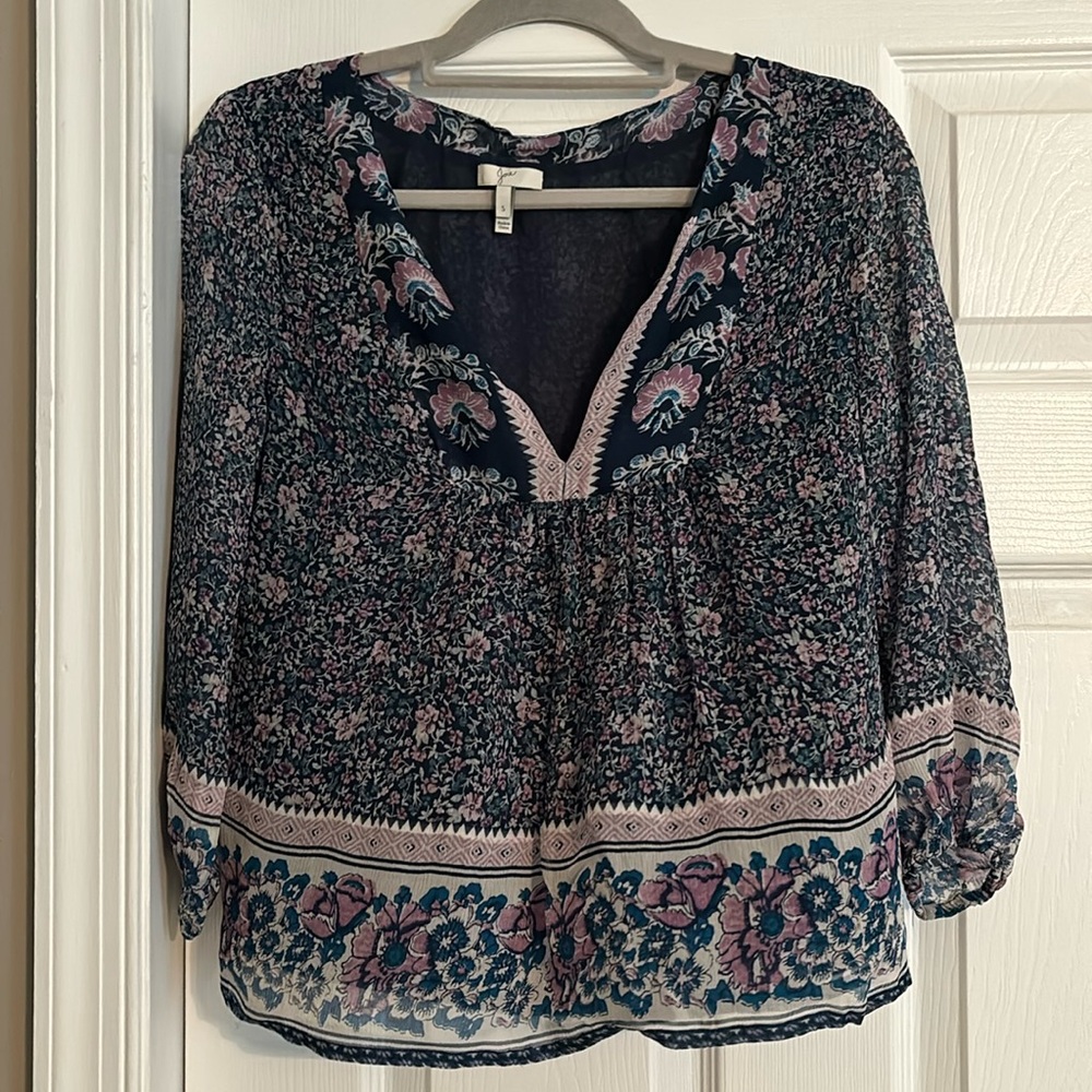 Joie floral 3/4 sleeve top